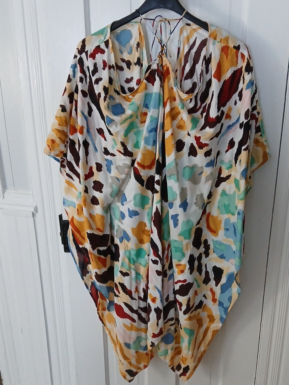 Anthropologie Asymmetrical Multicolor Tunic Top